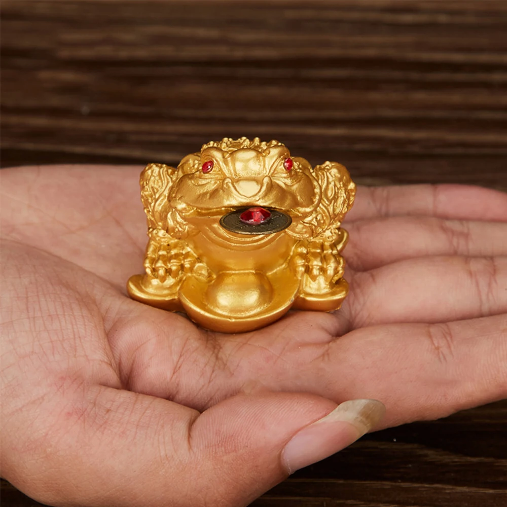 Фэн-шуй жаба деньги удача богатство китайская Золотая монета украшение для дома