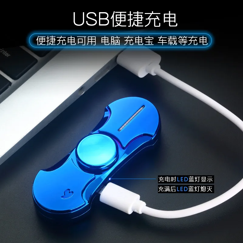2020 зажигалки с USB зарядкой гироскоп для пальцев ручной Спиннер аксессуары