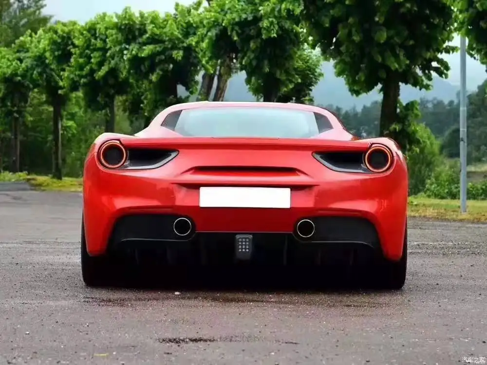 Углеродное волокно заднее крыло багажника выступ Спойлеры подходит для Ferrari 488 GTB