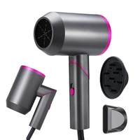 home hair dryerionic hair dryer blow dryer with diffuser and nozzle mini foldable negative ion hair dryer for home and travel 20