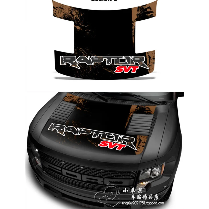 Car Sticker Modification Decorative Hood Applique Vinyl Decal For Ford F150 Raptor Head Styling | Автомобили и мотоциклы