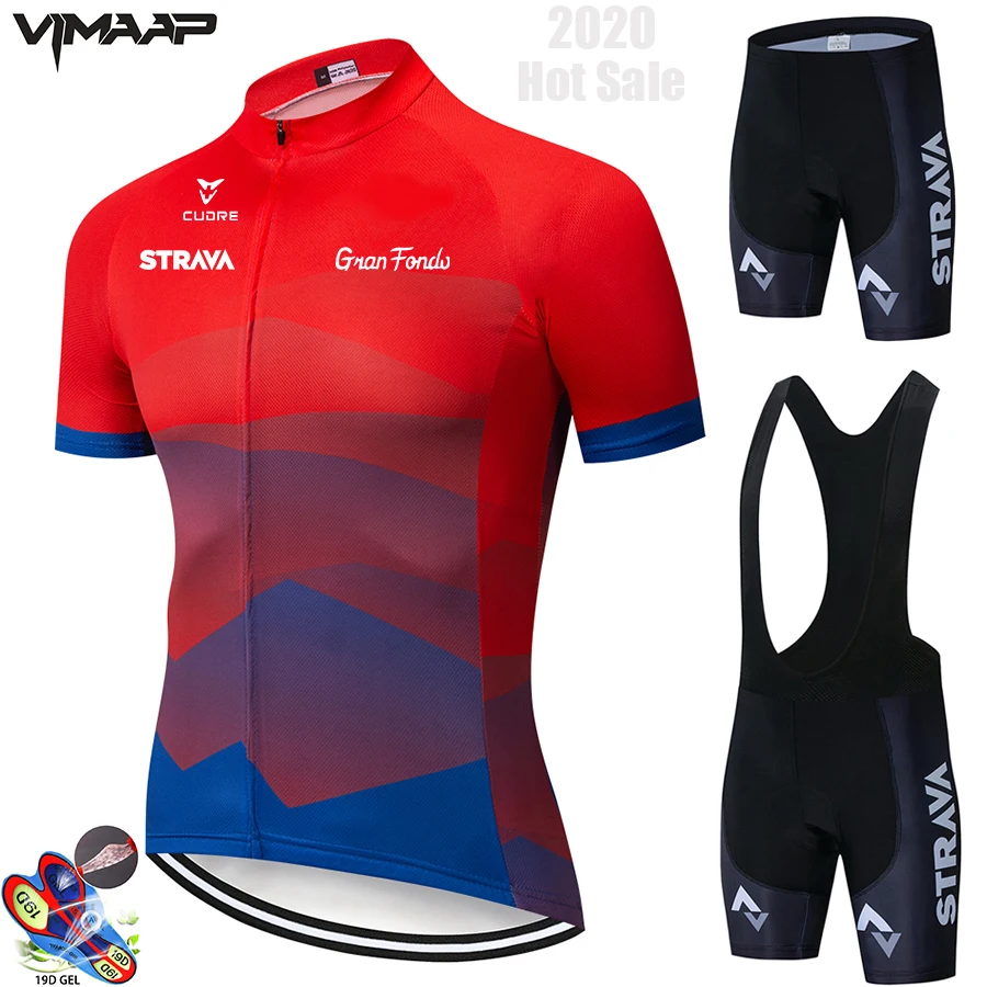 2020-STRAVA nueva ropa de ciclismo de Summer ropa deportiva alusivos trajes profesionales de bicicleta de montaña o carretera