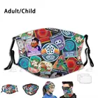 Значки Epcot Center, моющаяся маска с фильтром, теплый шарф, маска, рисунок, горизонты, черепа, команда Buzzy, мир движения, путешествия в