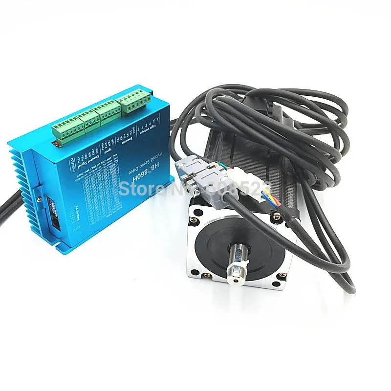 Nema 34 Серводвигатель мотор 86HB250-156B+ HBS860H замкнутый контур шаговый двигатель 12N. М немв, 34 86 Гибридный замкнутый контур 2-фазный шаговый мотор драйвер
