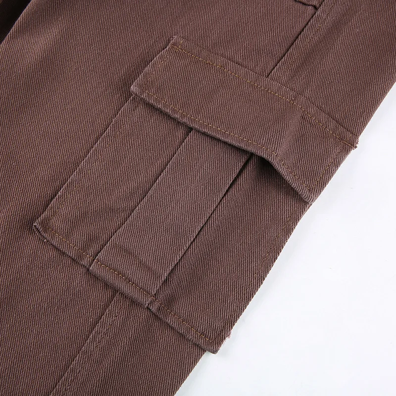 

Spring pocket stitching basic casual all-match loose jeans women pants