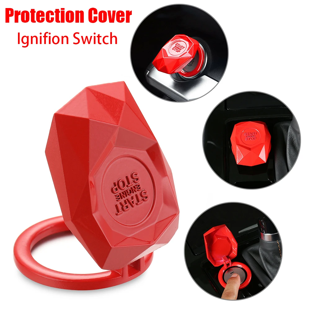 Стильная крышка переключателя пуска автомобиля 1 шт. предотвращает царапины