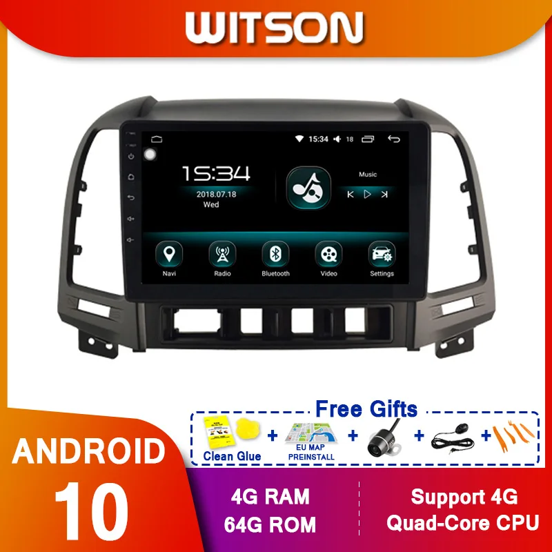 WITSON 9 &quotFULL HD сенсорный экран Android 10 Восьмиядерный Автомобильный GPS мультимедийный