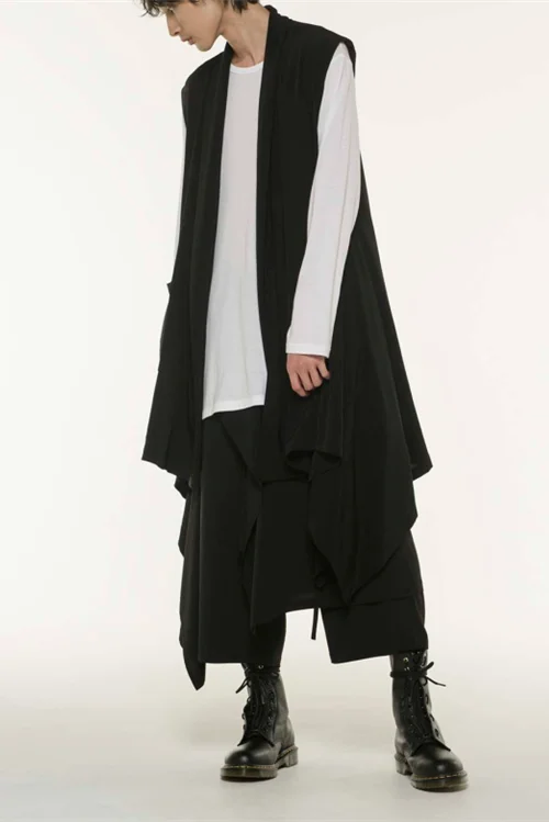 Женская! Новая весенне-Летняя мужская индивидуальная накидка без рукавов