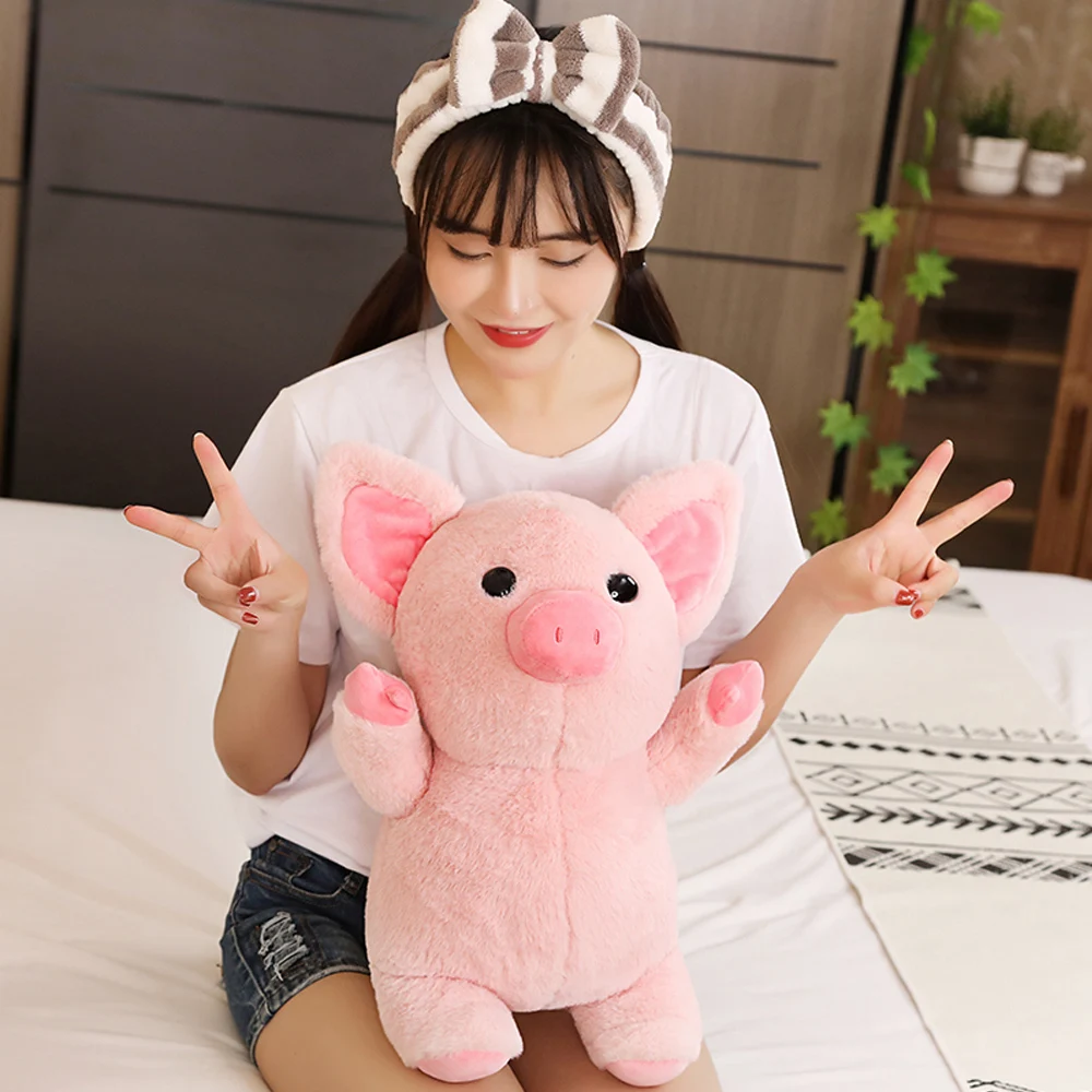 Мультфильм милые розовые мягкие плюшевые игрушки набитое мягкое животное