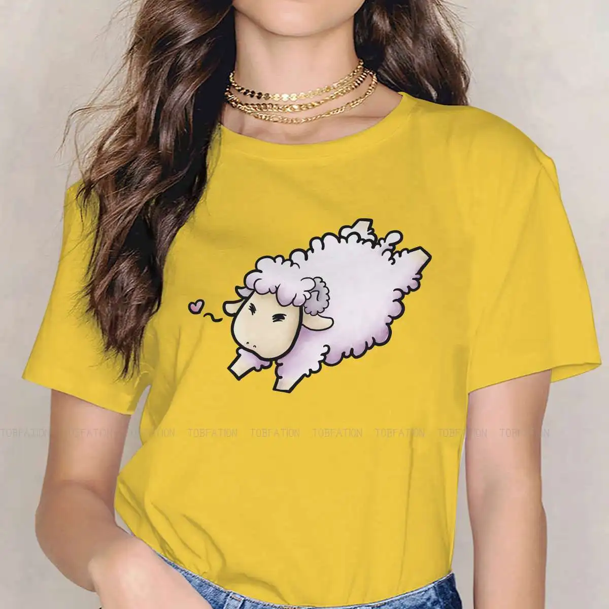 

Женская футболка с коротким рукавом и принтом «The Harvest Sheep»