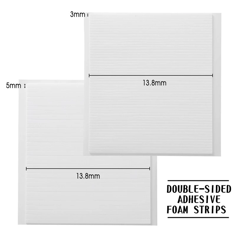 3Pcs/set Double-Sided Adhesive Foam Strips Instant and Permanent Bond Creating Shaker Cards Adding Dimension Simply Cut | Дом и сад