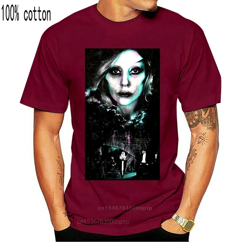 

Женская футболка с надписью «New Lady Gaga», черная футболка сто2021ash 2021 с надписью «Born This Way Tour», индивидуальная футболка на заказ