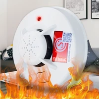 smoke detector fire alarms 9v battery operated smoke alarms easy installation with light sound warning fire safe for house hotel