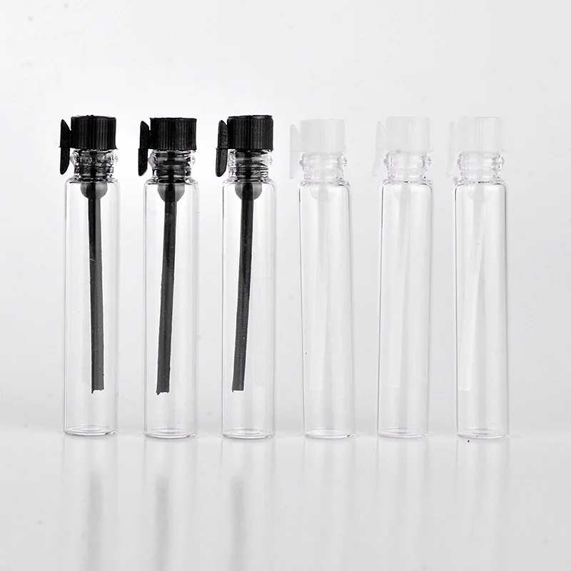 50pcs 1ml/2ml/3ml Empty Mini Glass Perfume Small Sample Vials Perfume Bottle Laboratory Liquid Fragrance Test Tube Trial Bottle