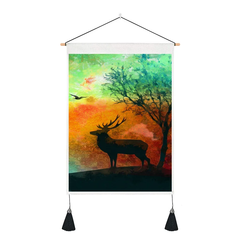 Современная Абстрактная масляная живопись искусство настенная печать украшение