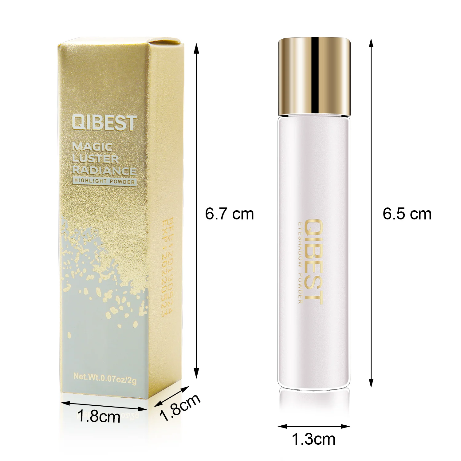 Макияж QIBEST пудра-эр высокой яркости водостойкая контурирующая осветляющая