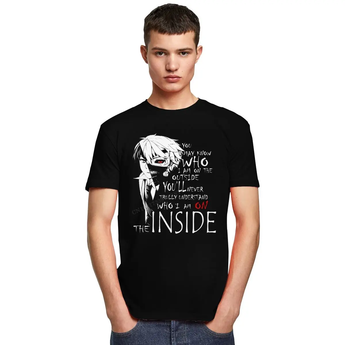 Мужские хлопковые футболки Харадзюку С Токийский Гуль с японским мангой аниме