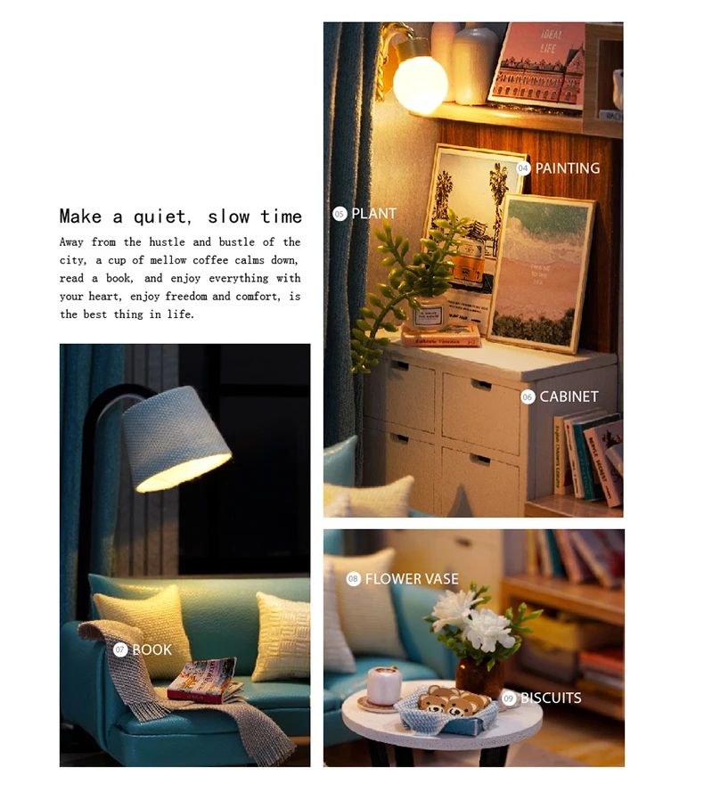 Кукольный дом мебель Diy Миниатюрный 3D Деревянный Miniaturas кукольный домик игрушки для детей подарки на день рождения Каса дневник котенка куклы