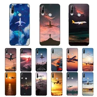 fhnblj aircraft plane airplane phone case for huawei y 6 9 7 5 8s prime 2019 2018 enjoy 7 plus