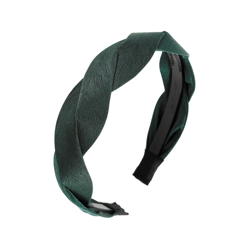 satin 2 LEVAO Serpentine Winding Cross Headband Vintage Hairbands Bezel Turban Women Girls Hair Accessories Hair Hoop Headwear Fashion - Цвет: satin 2