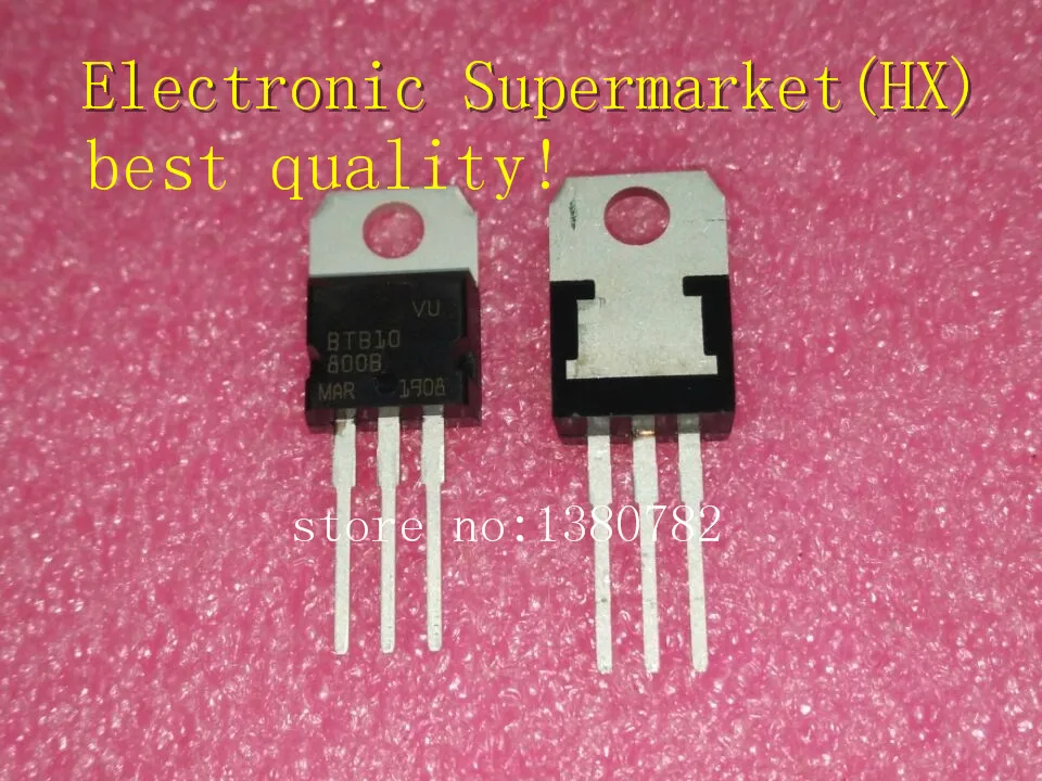 

Free shipping 100pcs/lots BTB10-800B BTB10 10A/800V TO-220 IC In stock!