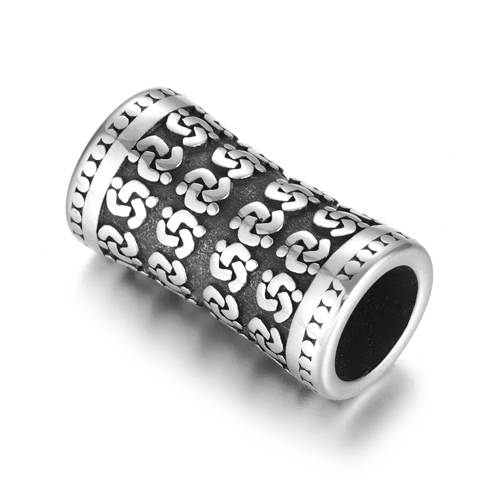 8mm Hole 2 шт, отверстия из нержавеющей стали, 8 мм, ползунок, бусины, викинги, горка, амулеты, бусины для браслета, DIY аксессуары, ювелирные изделия, принадлежности для изготовления - Цвет: 8mm Hole