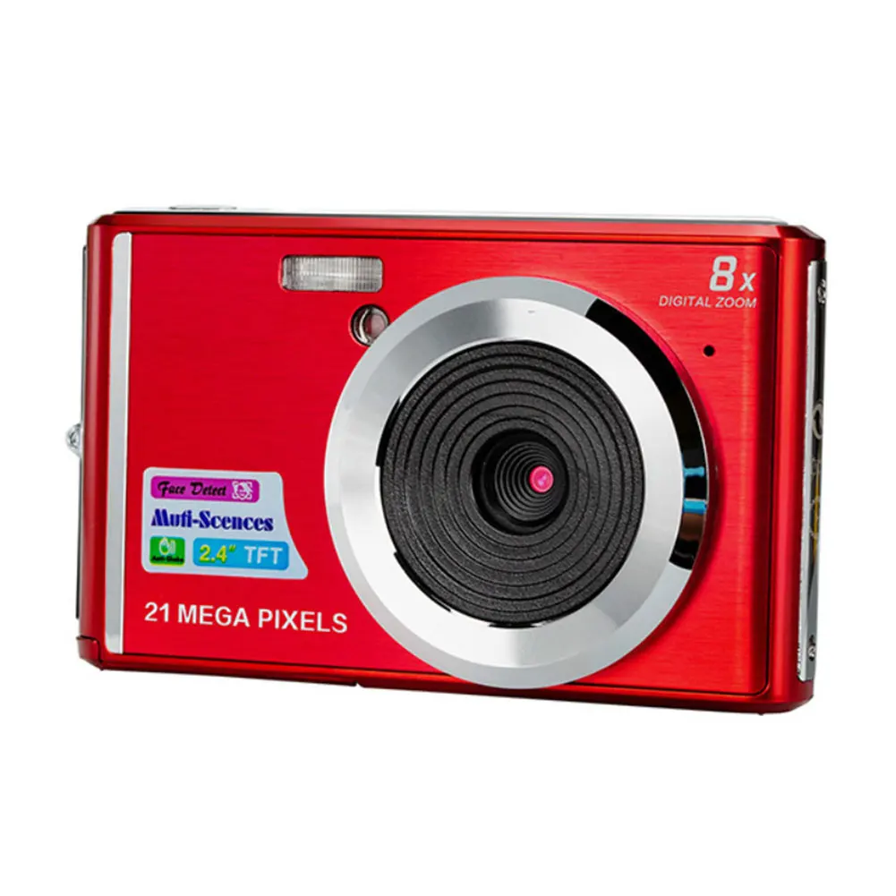

C4 Clear Portable Zoom Digital Camera Ultra Thin Birthday LCD Display Travel Mini Gift Anti Shake COMS Sensor HD Face Detection