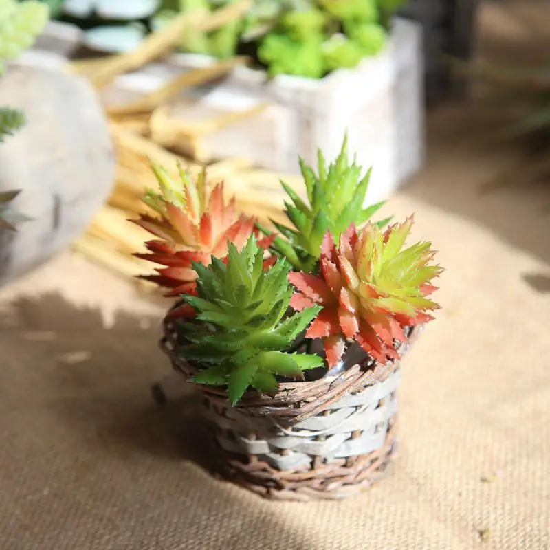 

Artificial Green Plant Flower Aloe Succulent Plant For Wedding Party Home Decoration Garden Background Flower Wall Photography