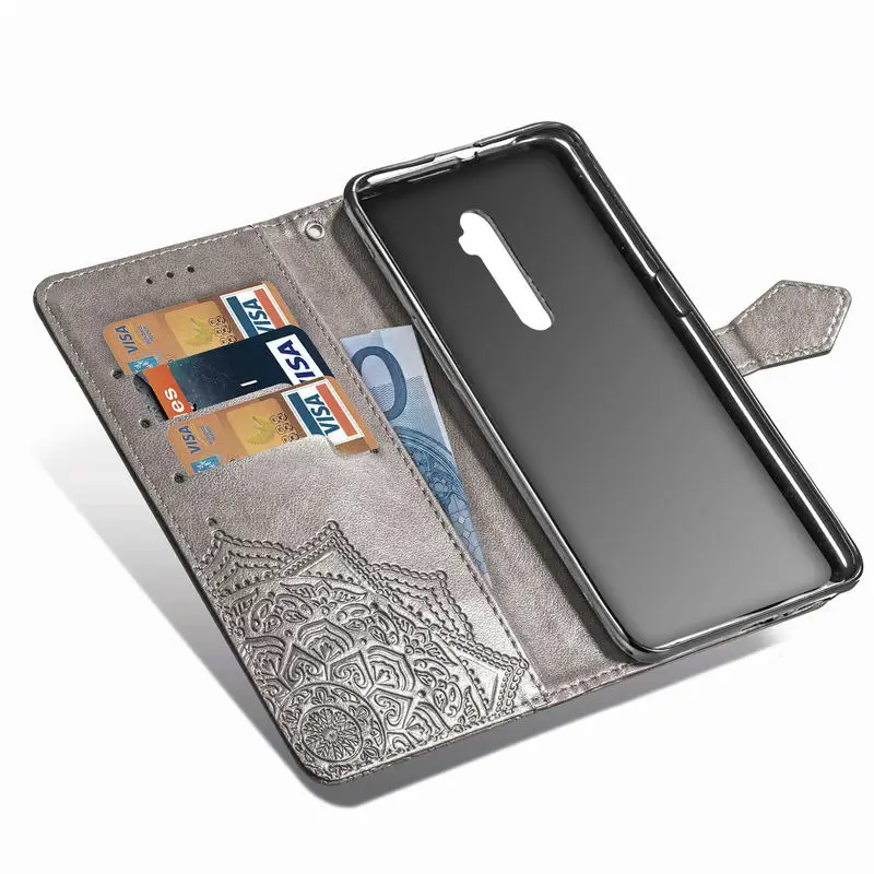Кожаный чехол книжка для OPPO F11 Pro A9 A5 2020 A52 Reno 3 2 Z K1 A1K A7 F9 F15 Realme X2 5 6 X50 C2 роскошный
