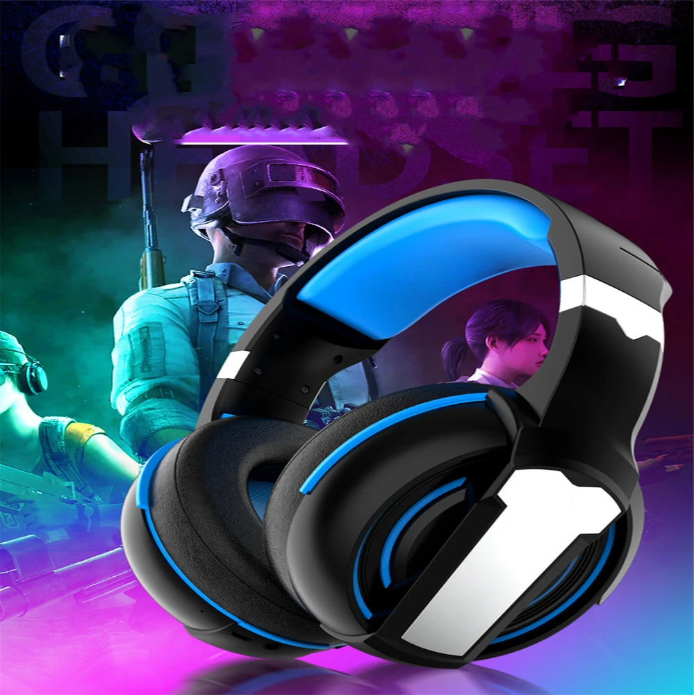 Игровая гарнитура наушники с микрофоном светильник объемный звук бас G1