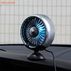 3-скоростной вентиляционное отверстие настенный вентилятор USB micro Электрический автомобильный вентилятор для автомобиля вентиляционные отверстия, 360  вращающийся автомобиль установлен, автоматический мощный coolin