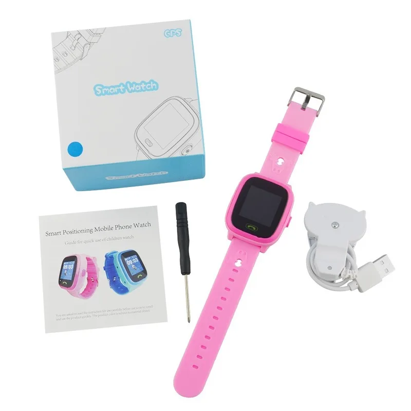 

Children's Smartphone Watch GPS Tracker Wristband Student Positioning Card Watch SOS Emergency Rescue IP67 Depth Waterproof