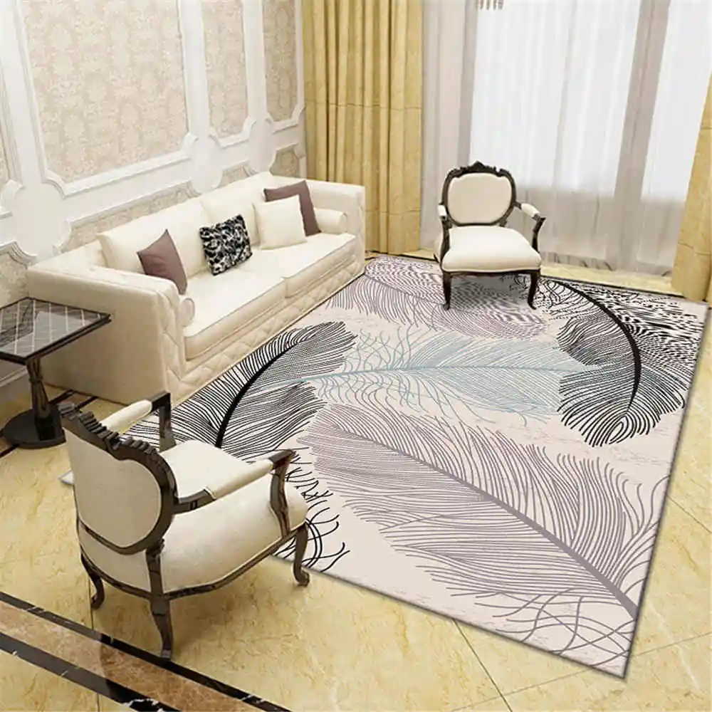 Домашние декоративные коврики для гостиной спальни Нескользящие фланелевые