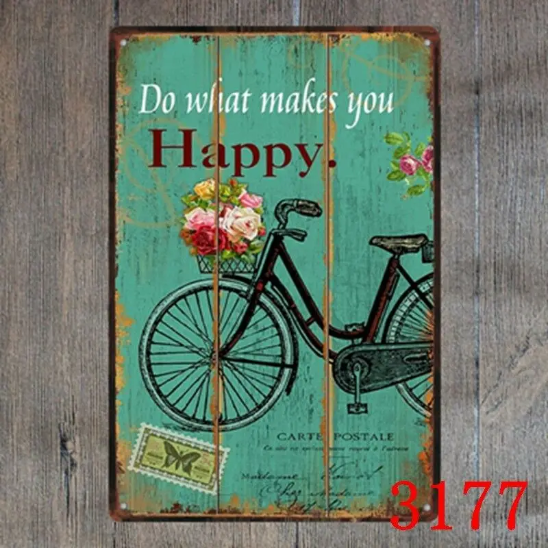 

Metal Tin Sign do what makes you happy Decor Bar Pub Home Vintage Retro