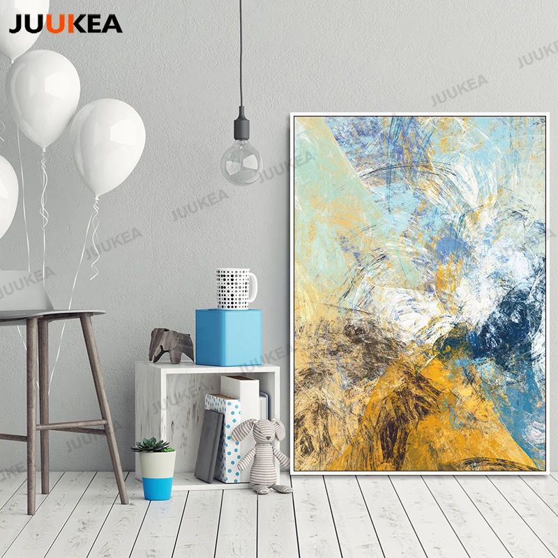 Современная Абстрактная красочная мечта обычного размера Большая Картина на