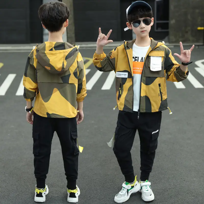 Лидер продаж комплекты одежды для маленьких мальчиков демисезонные из двух