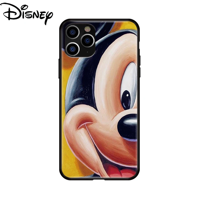 

Disney Mickey Minnie couple mobile phone case for iphone x/11pro/xsmax/8/7PLUS tempered glass phone cover xr/12pro/11promax/