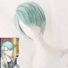 Парики для косплея Game Mystic Messenger Jihyun Kim V, Короткие мятно-зеленые термостойкие синтетические волосы + парик