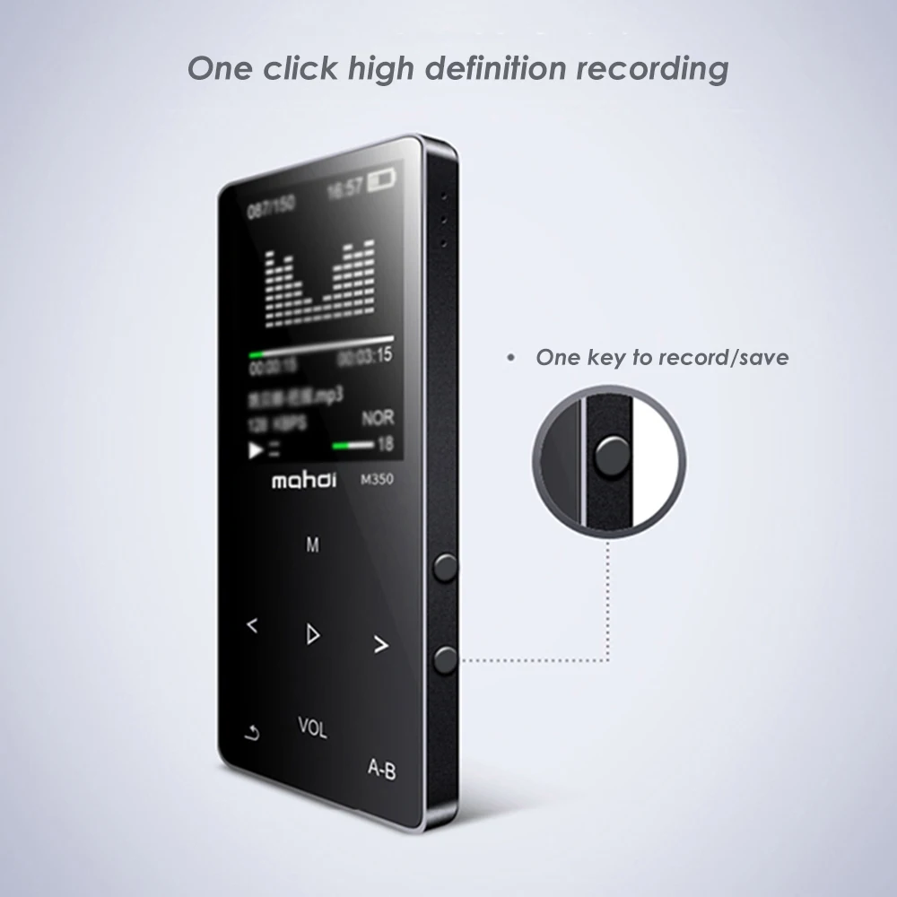 Mahdi M350 MP3-плеер металлический спортивный мини портативный аудио 4G/8G музыкальный плеер