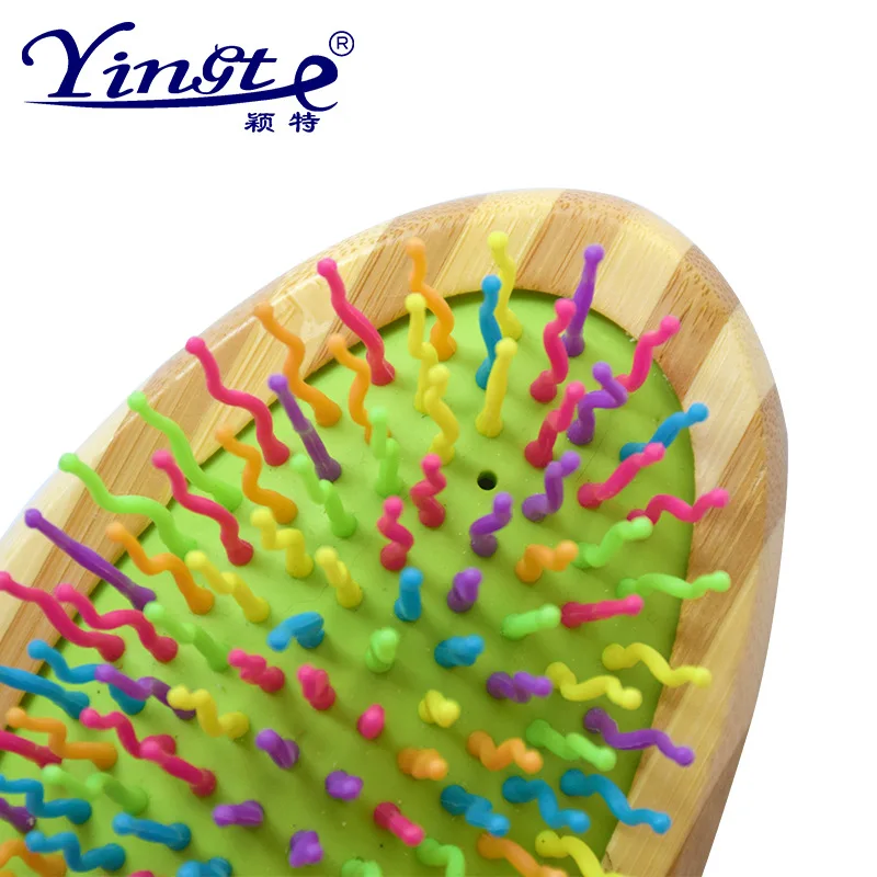 Расческа массажная для домашних животных цветная щетка удаления шерсти у собак и