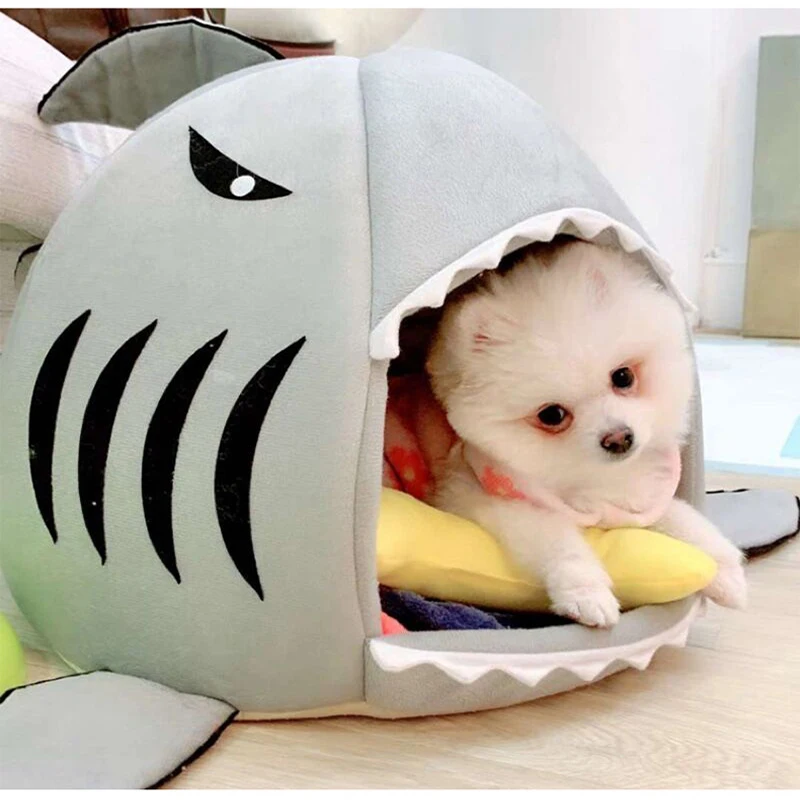 Мультипликационный рисунок акулы кошка Гнездо Щенок кровать питомник