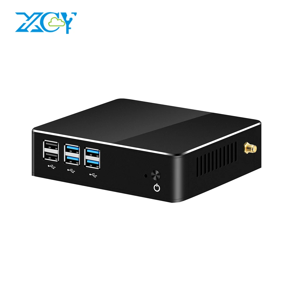 XCY Мини ПК Core i3 4010U i5 4200U i7 4500U HTPC HDMI Wifi 6* usb мини-вентилятор офисный бытовой Windows Настольный Мини компьютер
