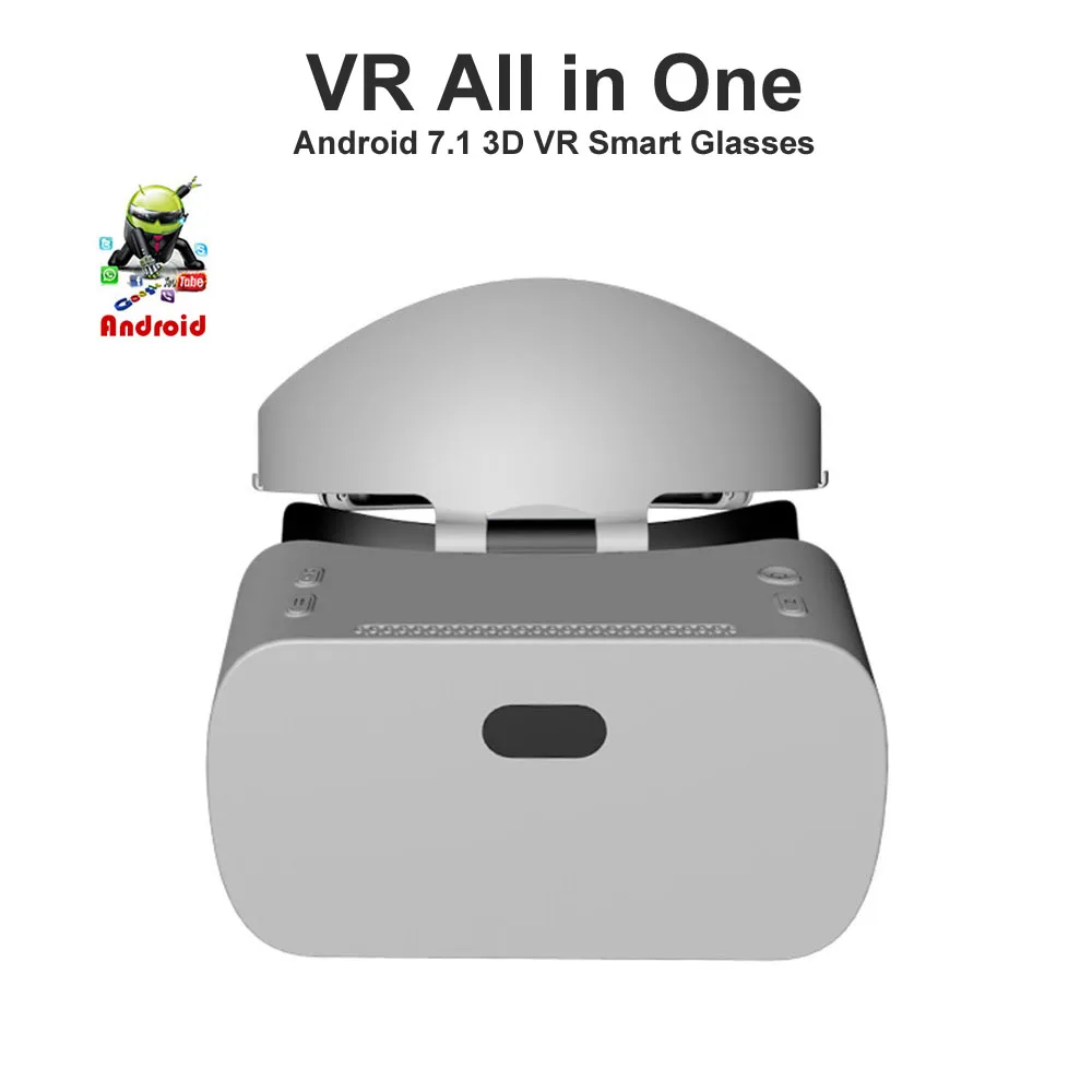 3D очки виртуальной реальности VR все в одном 2K HD WIFI умные Android 7 1 Очки с погружением