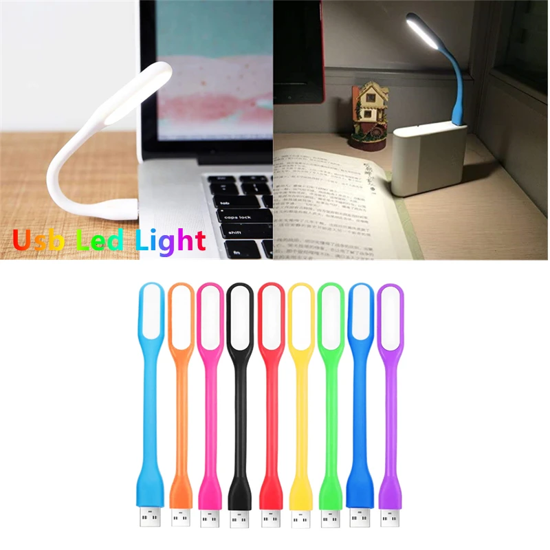 

Mini USB LED Night Light 5V 1.2W Super Bright Flexible Portable Bendable Reading Lamp For Power Bank PC Laptop Notebook Lighting