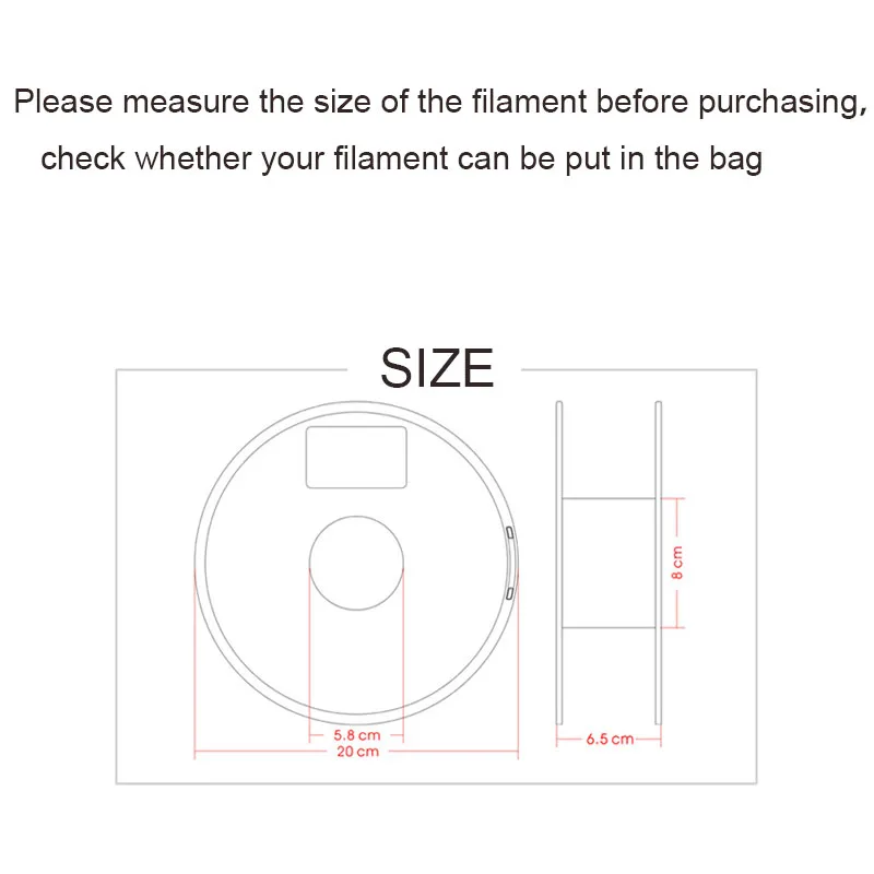 

3D Printer PLA/ABS/TPU Filament Vacuum Storage Bag Filament Dryer To Avoid Consumable Moisture for 3D Printer Parts