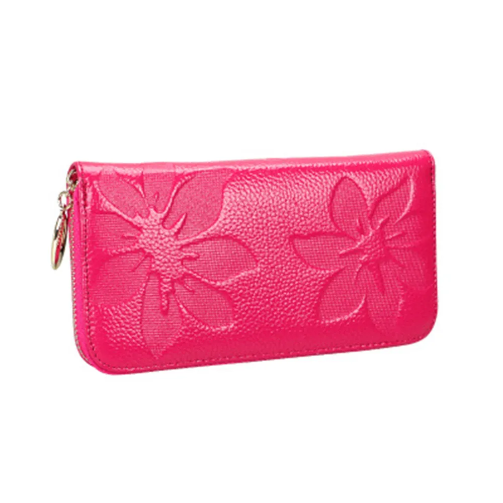 

New Product Wallet Long Clutch Anti-scanning Leather Korean Women Wallet Mini Credit Card Holder Slim Wallet And Money Clip