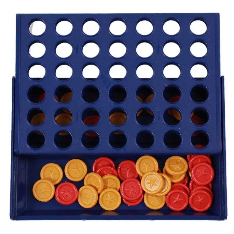 

Educational Toy Chess Children Toys-Bingo Game Four Quadruple Chess Game Board Vertical Blue Vertical Connect Board Checkers Toy