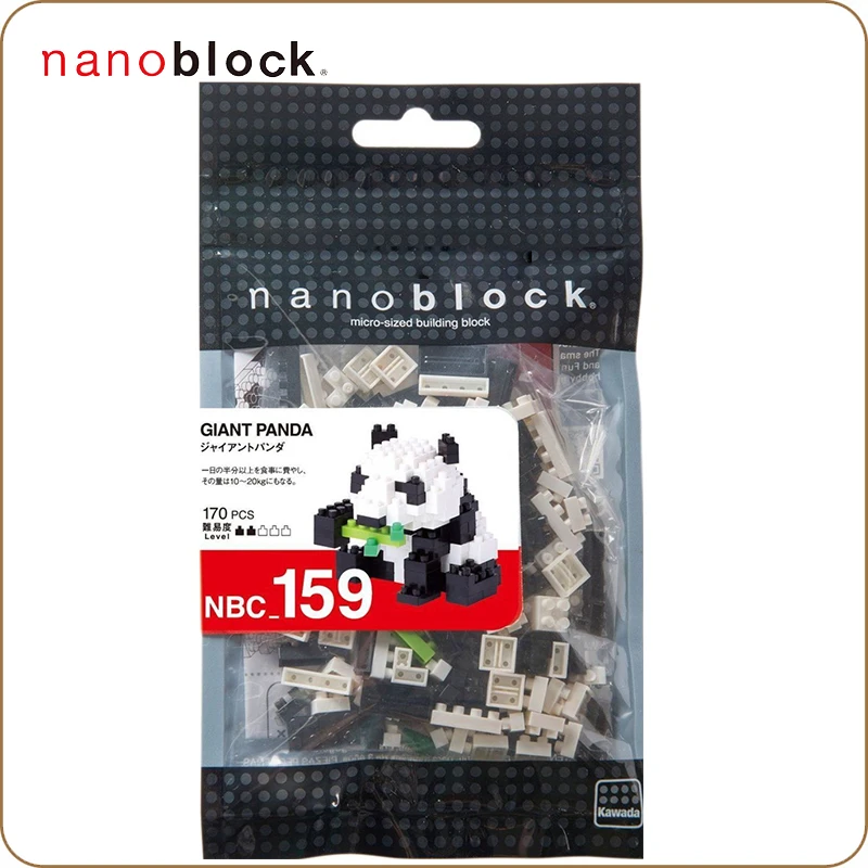 Новинка огромная панда Kawada Nanoblock бриллиантовая конструкция 170 шт. креативные