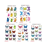 lovley butterfly wall stickers suitcase laptop decor fashion home decor art pvc vinyl diy wallpaper small gifts