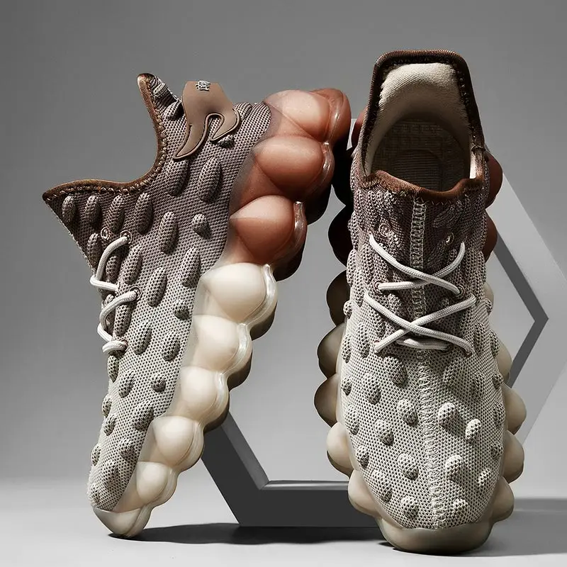 Уличные спортивные мужские кроссовки с большой подошвой Мужская обувь для бега